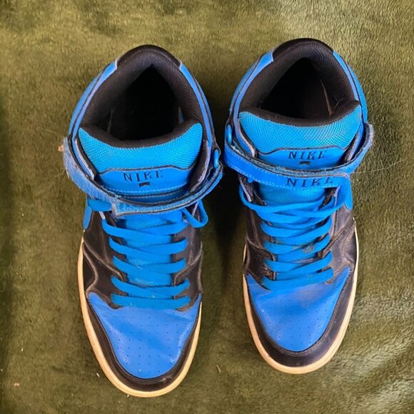 Nike Mens Zoom Morgan 2 Sneakers 10.5 Blue High Top Basketball Shoes 407360-044 - Picture 6 of 10